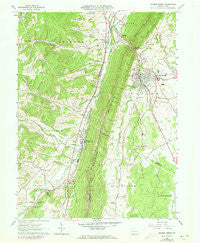 Roaring Spring Pennsylvania Historical topographic map, 1:24000 scale, 7.5 X 7.5 Minute, Year 1963