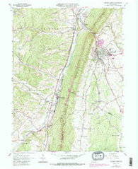 Roaring Spring Pennsylvania Historical topographic map, 1:24000 scale, 7.5 X 7.5 Minute, Year 1963