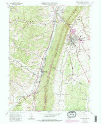 Roaring Spring Pennsylvania Historical topographic map, 1:24000 scale, 7.5 X 7.5 Minute, Year 1963