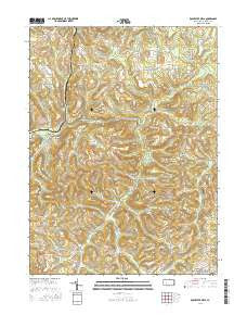 Rochester Mills Pennsylvania Current topographic map, 1:24000 scale, 7.5 X 7.5 Minute, Year 2016