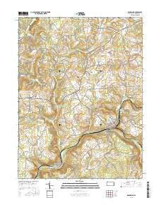 Rockwood Pennsylvania Current topographic map, 1:24000 scale, 7.5 X 7.5 Minute, Year 2016