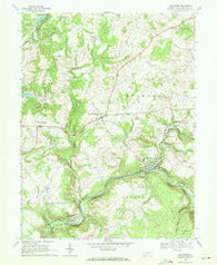 Rockwood Pennsylvania Historical topographic map, 1:24000 scale, 7.5 X 7.5 Minute, Year 1968