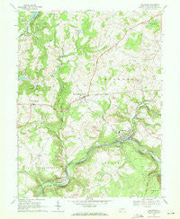 Rockwood Pennsylvania Historical topographic map, 1:24000 scale, 7.5 X 7.5 Minute, Year 1968