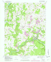 Rockwood Pennsylvania Historical topographic map, 1:24000 scale, 7.5 X 7.5 Minute, Year 1968