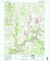 Rockwood Pennsylvania Historical topographic map, 1:24000 scale, 7.5 X 7.5 Minute, Year 1968