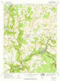 Rockwood Pennsylvania Historical topographic map, 1:24000 scale, 7.5 X 7.5 Minute, Year 1968