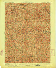 Rogersville Pennsylvania Historical topographic map, 1:62500 scale, 15 X 15 Minute, Year 1905
