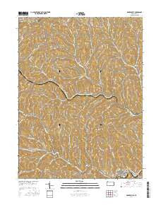 Rogersville Pennsylvania Current topographic map, 1:24000 scale, 7.5 X 7.5 Minute, Year 2016