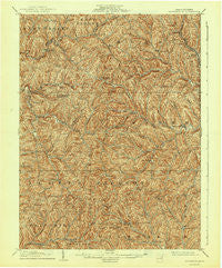Rogersville Pennsylvania Historical topographic map, 1:62500 scale, 15 X 15 Minute, Year 1905