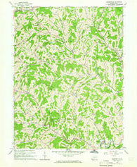 Rogersville Pennsylvania Historical topographic map, 1:24000 scale, 7.5 X 7.5 Minute, Year 1964