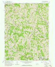 Rogersville Pennsylvania Historical topographic map, 1:24000 scale, 7.5 X 7.5 Minute, Year 1964