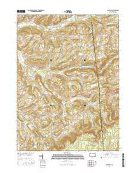 Roseville Pennsylvania Current topographic map, 1:24000 scale, 7.5 X 7.5 Minute, Year 2016