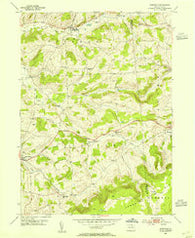 Roseville Pennsylvania Historical topographic map, 1:24000 scale, 7.5 X 7.5 Minute, Year 1953