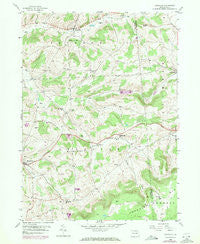 Roseville Pennsylvania Historical topographic map, 1:24000 scale, 7.5 X 7.5 Minute, Year 1953