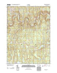 Rowland Pennsylvania Historical topographic map, 1:24000 scale, 7.5 X 7.5 Minute, Year 2013