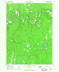 Rowland Pennsylvania Historical topographic map, 1:24000 scale, 7.5 X 7.5 Minute, Year 1966