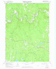 Rowland Pennsylvania Historical topographic map, 1:24000 scale, 7.5 X 7.5 Minute, Year 1966