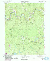Rowland Pennsylvania Historical topographic map, 1:24000 scale, 7.5 X 7.5 Minute, Year 1966