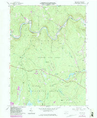 Rowland Pennsylvania Historical topographic map, 1:24000 scale, 7.5 X 7.5 Minute, Year 1966