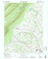 Roxbury Pennsylvania Historical topographic map, 1:24000 scale, 7.5 X 7.5 Minute, Year 1966