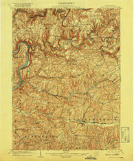 Rural Valley Pennsylvania Historical topographic map, 1:62500 scale, 15 X 15 Minute, Year 1903