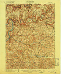 Rural Valley Pennsylvania Historical topographic map, 1:62500 scale, 15 X 15 Minute, Year 1903