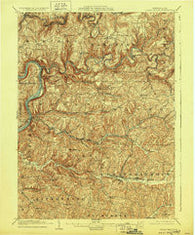 Rural Valley Pennsylvania Historical topographic map, 1:62500 scale, 15 X 15 Minute, Year 1903