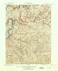 Rural Valley Pennsylvania Historical topographic map, 1:62500 scale, 15 X 15 Minute, Year 1901