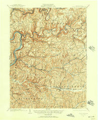 Rural Valley Pennsylvania Historical topographic map, 1:62500 scale, 15 X 15 Minute, Year 1901