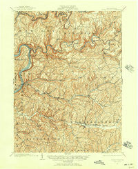 Rural Valley Pennsylvania Historical topographic map, 1:62500 scale, 15 X 15 Minute, Year 1901