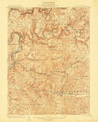 Rural Valley Pennsylvania Historical topographic map, 1:62500 scale, 15 X 15 Minute, Year 1903