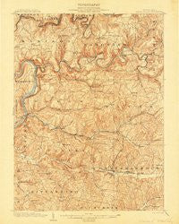 Rural Valley Pennsylvania Historical topographic map, 1:62500 scale, 15 X 15 Minute, Year 1903
