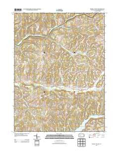 Rural Valley Pennsylvania Historical topographic map, 1:24000 scale, 7.5 X 7.5 Minute, Year 2013