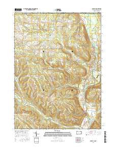 Russell Pennsylvania Current topographic map, 1:24000 scale, 7.5 X 7.5 Minute, Year 2016