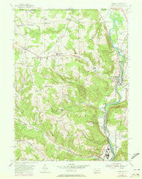 Russell Pennsylvania Historical topographic map, 1:24000 scale, 7.5 X 7.5 Minute, Year 1954