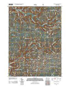 Russell City Pennsylvania Historical topographic map, 1:24000 scale, 7.5 X 7.5 Minute, Year 2011
