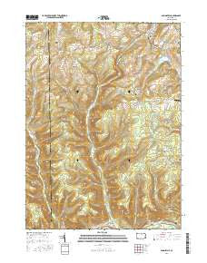 Sabinsville Pennsylvania Current topographic map, 1:24000 scale, 7.5 X 7.5 Minute, Year 2016