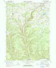 Sabinsville Pennsylvania Historical topographic map, 1:24000 scale, 7.5 X 7.5 Minute, Year 1969