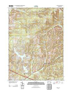 Sabula Pennsylvania Historical topographic map, 1:24000 scale, 7.5 X 7.5 Minute, Year 2013