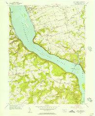 Safe Harbor Pennsylvania Historical topographic map, 1:24000 scale, 7.5 X 7.5 Minute, Year 1955