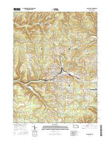 Saint Marys Pennsylvania Current topographic map, 1:24000 scale, 7.5 X 7.5 Minute, Year 2016