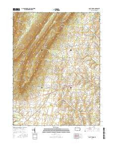Saint Thomas Pennsylvania Current topographic map, 1:24000 scale, 7.5 X 7.5 Minute, Year 2016