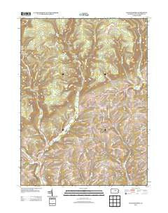Salladasburg Pennsylvania Historical topographic map, 1:24000 scale, 7.5 X 7.5 Minute, Year 2013