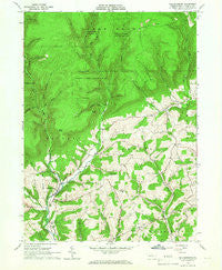 Salladasburg Pennsylvania Historical topographic map, 1:24000 scale, 7.5 X 7.5 Minute, Year 1965