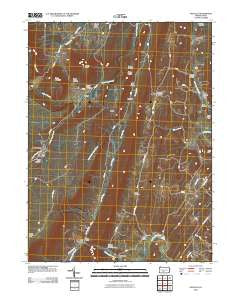 Saltillo Pennsylvania Historical topographic map, 1:24000 scale, 7.5 X 7.5 Minute, Year 2010