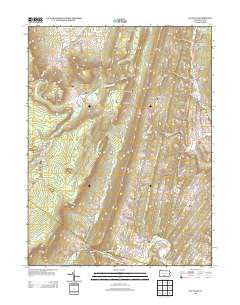 Saltillo Pennsylvania Historical topographic map, 1:24000 scale, 7.5 X 7.5 Minute, Year 2013