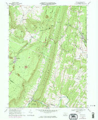 Saltillo Pennsylvania Historical topographic map, 1:24000 scale, 7.5 X 7.5 Minute, Year 1968