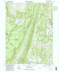 Saltillo Pennsylvania Historical topographic map, 1:24000 scale, 7.5 X 7.5 Minute, Year 1994