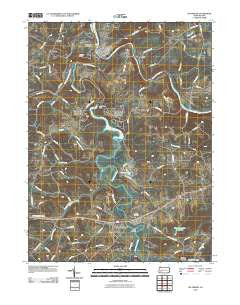 Saltsburg Pennsylvania Historical topographic map, 1:24000 scale, 7.5 X 7.5 Minute, Year 2010