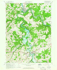 Saltsburg Pennsylvania Historical topographic map, 1:24000 scale, 7.5 X 7.5 Minute, Year 1964